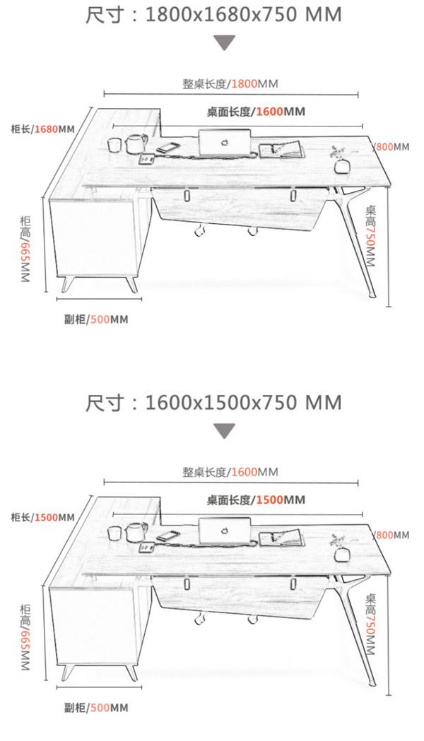 經(jīng)理老板桌大班臺簡約現(xiàn)代主管桌椅時尚老總辦公電腦桌